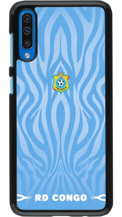 Samsung Galaxy A50 Case Hülle - Demokratische Republik Kongo 2026 personalisierbares Fussballtrikot