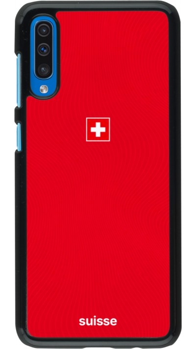 Samsung Galaxy A50 Case Hülle - Schweiz 2026 personalisierbares Fussballtrikot