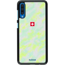 Samsung Galaxy A50 Case Hülle - Schweiz Away 2026 personalisierbares Fussballtrikot