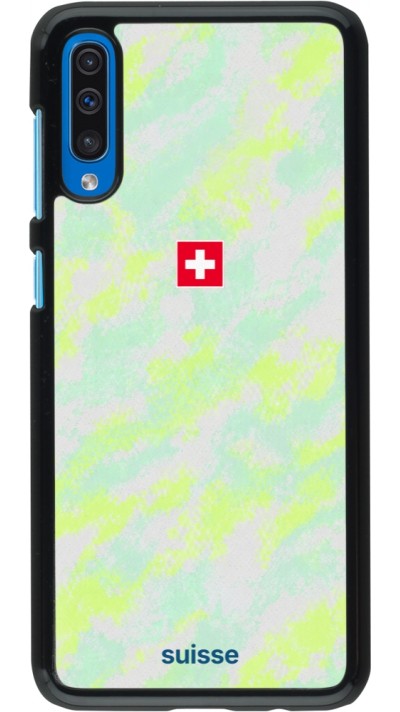 Samsung Galaxy A50 Case Hülle - Schweiz Away 2026 personalisierbares Fussballtrikot