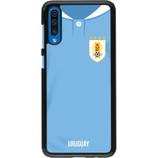 Samsung Galaxy A50 Case Hülle - Uruguay 2022 personalisierbares Fussballtrikot
