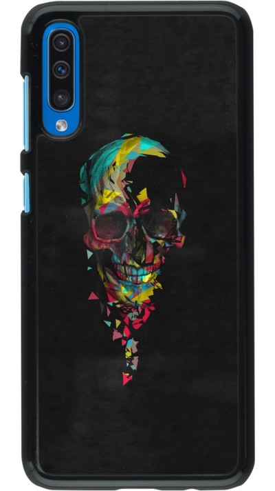 Samsung Galaxy A50 Case Hülle - Halloween 22 colored skull