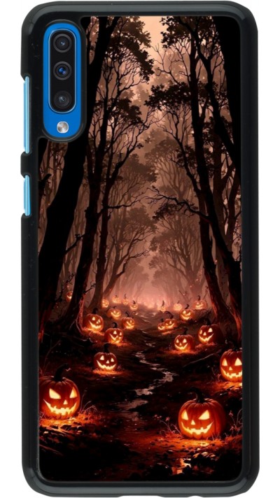 Samsung Galaxy A50 Case Hülle - Halloween 2025 Road of Terrifying Pumpkins Samsung Galaxy A50 Case Hülle - Halloween 2025 Road of Terrifying Pumpkins