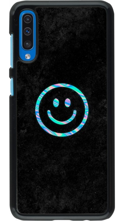 Samsung Galaxy A50 Case Hülle - Happy smiley irisirt