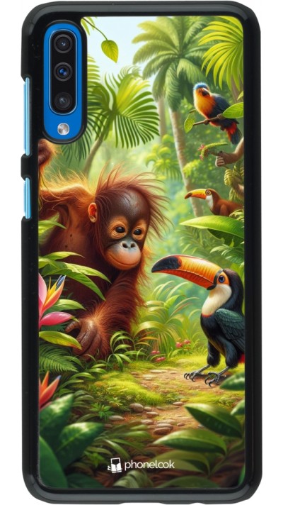 Samsung Galaxy A50 Case Hülle - Tropischer Dschungel Tayrona