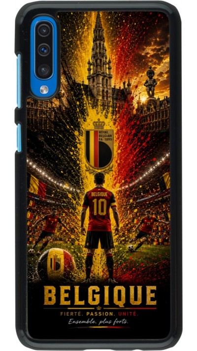 Samsung Galaxy A50 Case Hülle - Fussball Belgien splash 2026