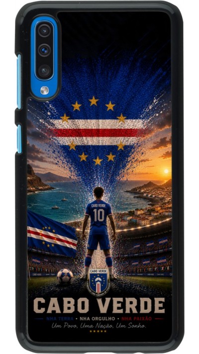 Samsung Galaxy A50 Case Hülle - Fussball Kap Verde splash 2026