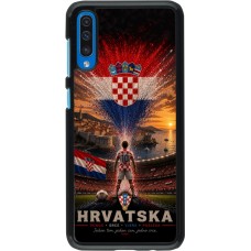 Samsung Galaxy A50 Case Hülle - Fussball Kroatien splash 2026