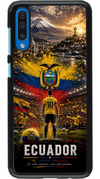 Samsung Galaxy A50 Case Hülle - Fussball Ecuador splash 2026