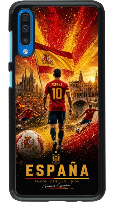 Samsung Galaxy A50 Case Hülle - Fussball Espanien splash 2026