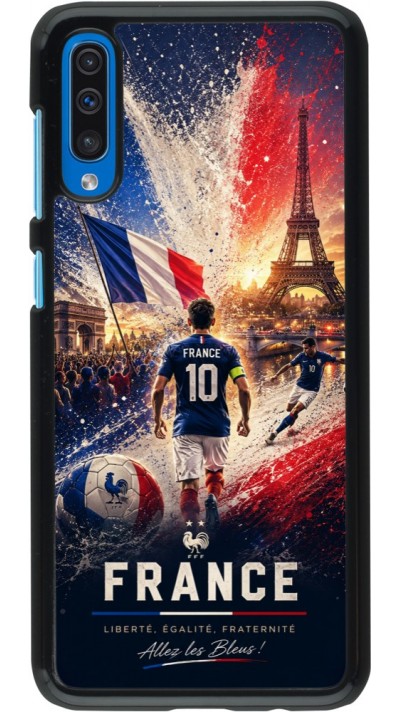 Samsung Galaxy A50 Case Hülle - Fussball Frankreich splash 2026