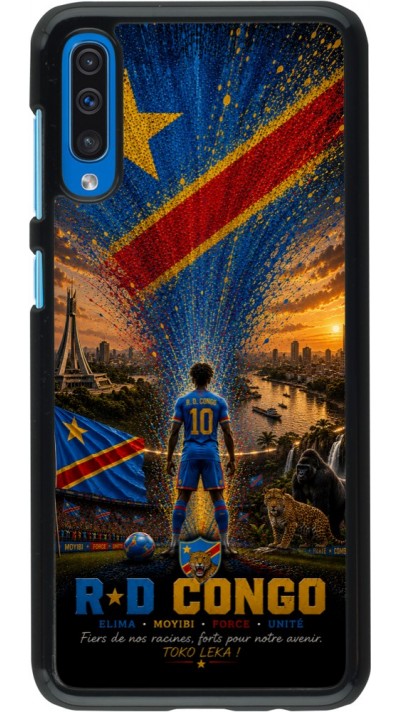 Samsung Galaxy A50 Case Hülle - Fussball Demokratische Republik Kongo splash 2026