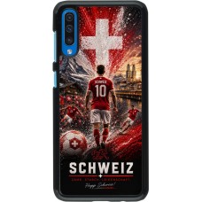 Samsung Galaxy A50 Case Hülle - Fussball Schweiz splash 2026