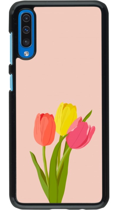 Samsung Galaxy A50 Case Hülle - Spring 23 tulip trio
