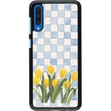 Samsung Galaxy A50 Case Hülle - Blue vichy tulips 2026
