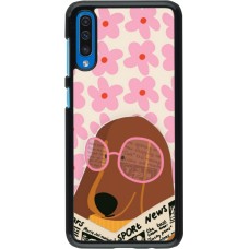 Samsung Galaxy A50 Case Hülle - Dog with newspaper 2026