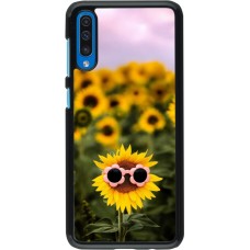 Samsung Galaxy A50 Case Hülle - Sunflower with glasses 2026