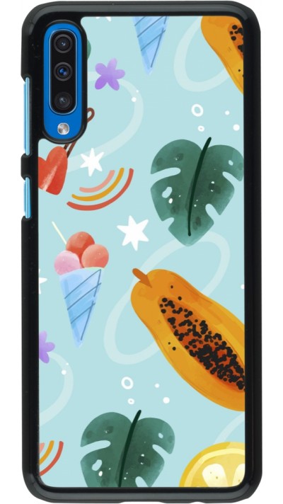 Samsung Galaxy A50 Case Hülle - Summer 2025 Pattern papaya