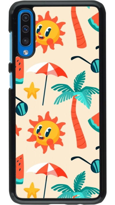 Samsung Galaxy A50 Case Hülle - Summer 2025 Pattern soleil