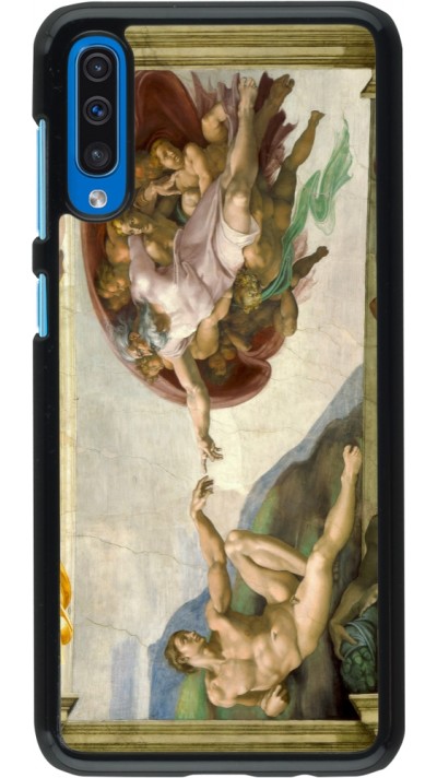 Samsung Galaxy A50 Case Hülle - Kunstbild - Die Erschaffung Adams - Michelangelo
