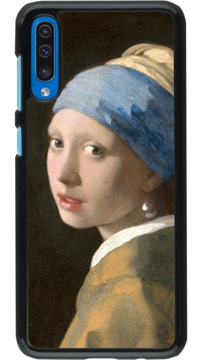 Samsung Galaxy A50 Case Hülle - Kunstbild - Das Mädchen mit dem Perlenohrring - Jan Vermeer