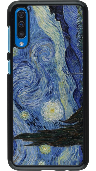 Samsung Galaxy A50 Case Hülle - Kunstbild - Sternennacht - Van Gogh