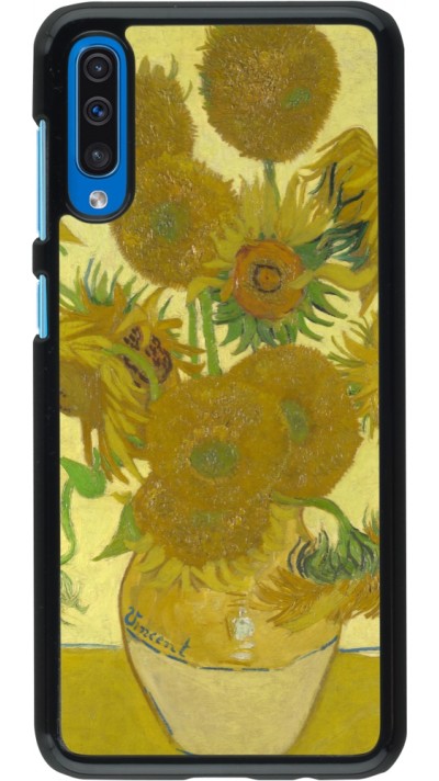 Samsung Galaxy A50 Case Hülle - Kunstbild - Sonnenblumen  - Van Gogh