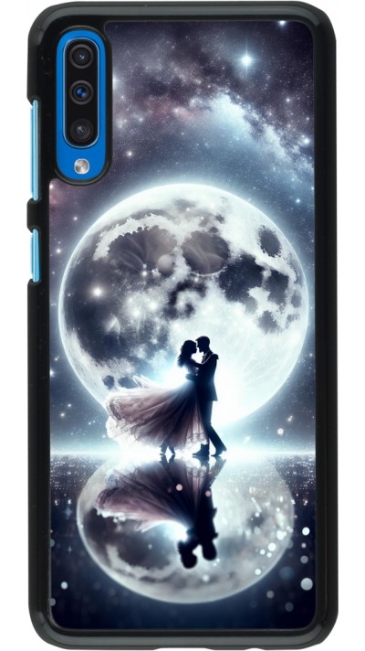 Samsung Galaxy A50 Case Hülle - Valentin 2024 Liebe unter dem Mond