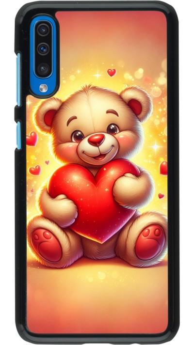 Samsung Galaxy A50 Case Hülle - Valentin 2024 Teddy Liebe