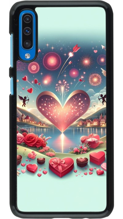 Samsung Galaxy A50 Case Hülle - Valentin 2025 Schick
