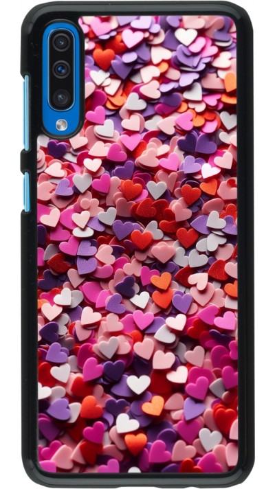 Samsung Galaxy A50 Case Hülle - Valentin 2025 Konfetti