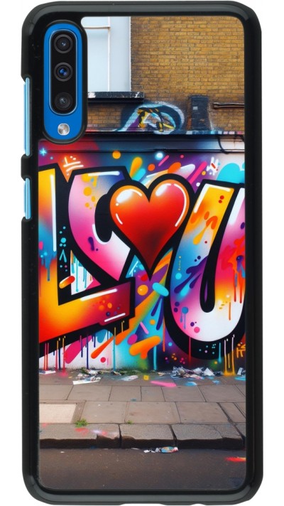 Samsung Galaxy A50 Case Hülle - Valentin 2025 Liebe U Tag