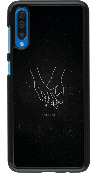 Samsung Galaxy A50 Case Hülle - Valentine 2023 hands forever