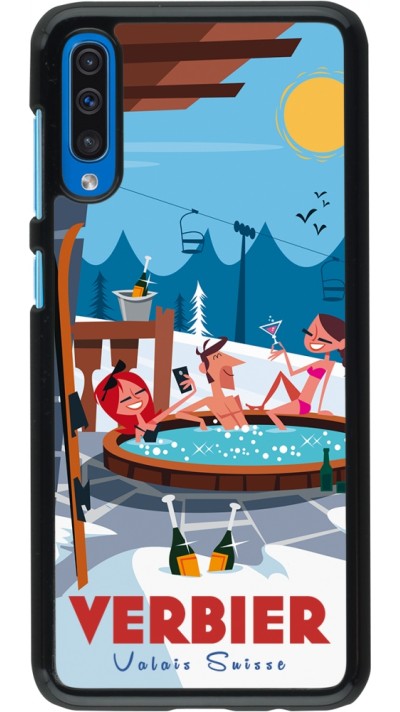 Samsung Galaxy A50 Case Hülle - Verbier Mountain Jacuzzi