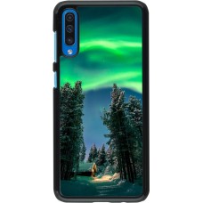 Samsung Galaxy A50 Case Hülle - Winter 22 Northern Lights