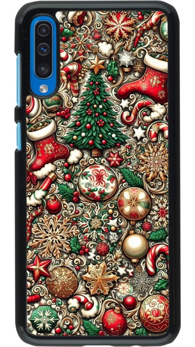 Samsung Galaxy A50 Case Hülle - Weihnachten 2023 Mikromuster