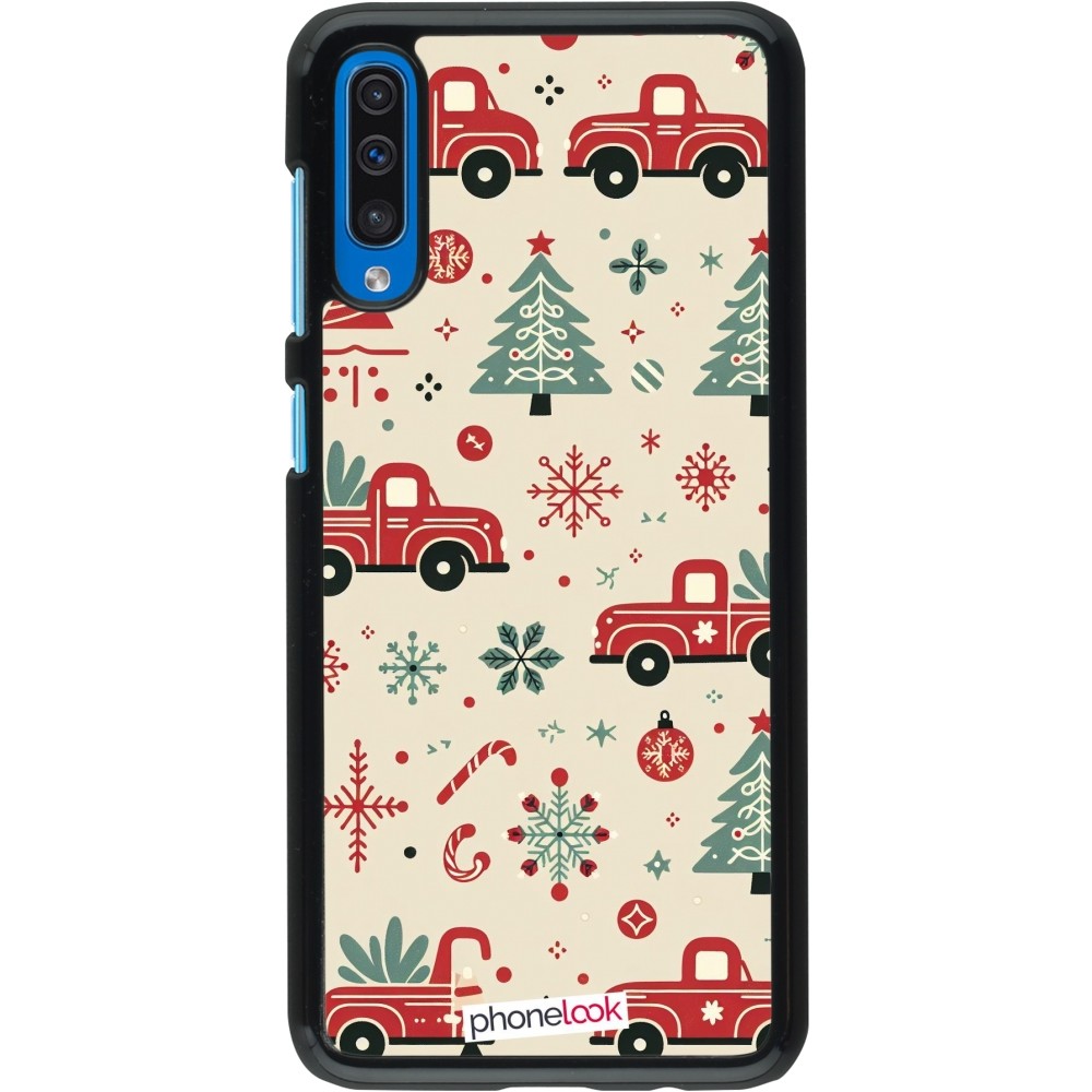 Samsung Galaxy A50 Case Hülle - Weihnachten 2024 Lkw Tanne