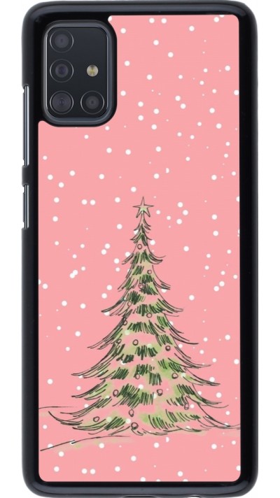 Samsung Galaxy A51 Case Hülle - Christmas 25 Pink Tree