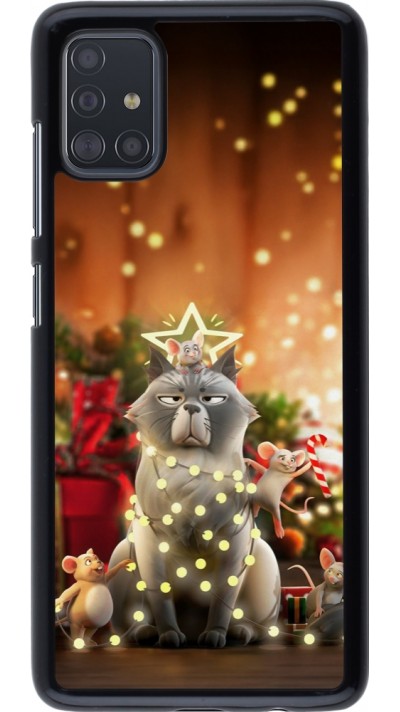 Samsung Galaxy A51 Case Hülle - Christmas 25 Xmas Cat