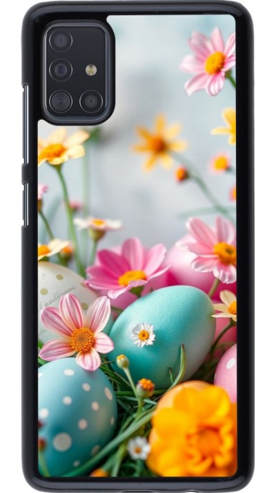 Samsung Galaxy A51 Case Hülle - Easter 2026 Eggs with flowers