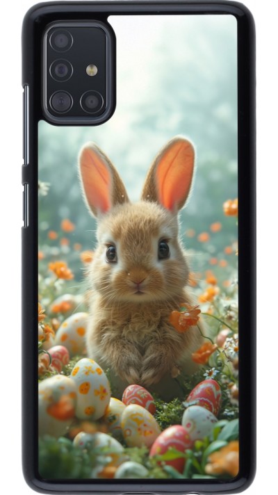 Samsung Galaxy A51 Case Hülle - Easter 2026 Rabbit in the garden
