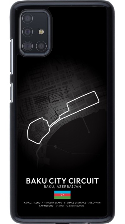 Samsung Galaxy A51 Case Hülle - F1 Track 2025 Azerbaijan