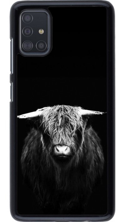 Coque Samsung Galaxy A51 - Highland calf black