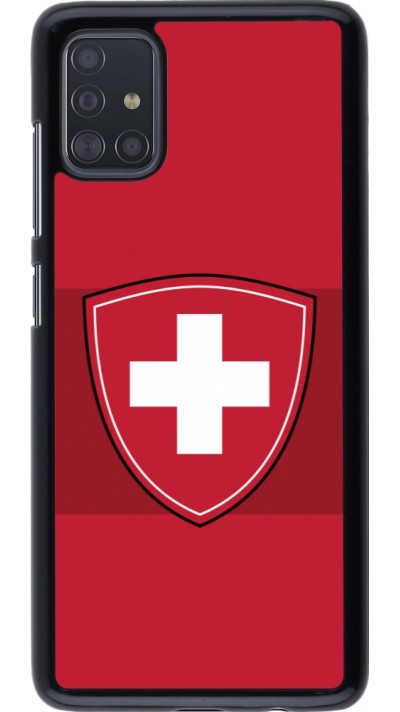 Samsung Galaxy A51 Case Hülle - Hockey World Championship Ecusson Suisse