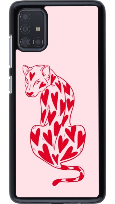 Samsung Galaxy A51 Case Hülle - Leopard with hearts 2026