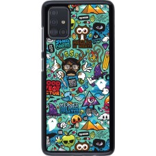 Samsung Galaxy A51 Case Hülle - Mixed Cartoons Turquoise