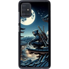 Samsung Galaxy A51 Case Hülle - Ninja unter dem Mond
