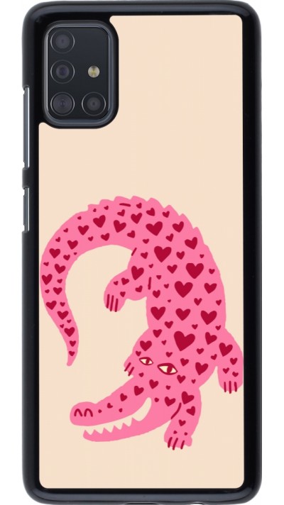 Samsung Galaxy A51 Case Hülle - Pink crocodile 2026