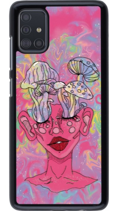 Coque Samsung Galaxy A51 - Psychedelic pink mushroom