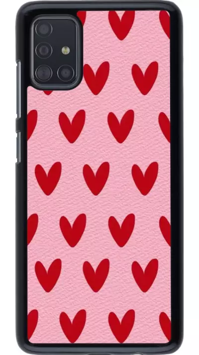 Samsung Galaxy A51 Case Hülle - Saint Valentines Day 26 Pattern heart